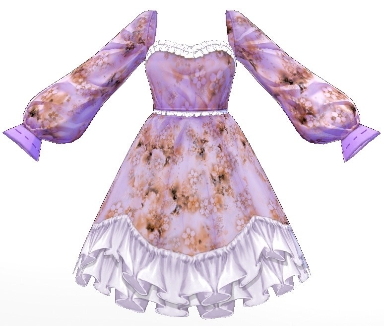【無料】Flower Dress【テクスチャ】