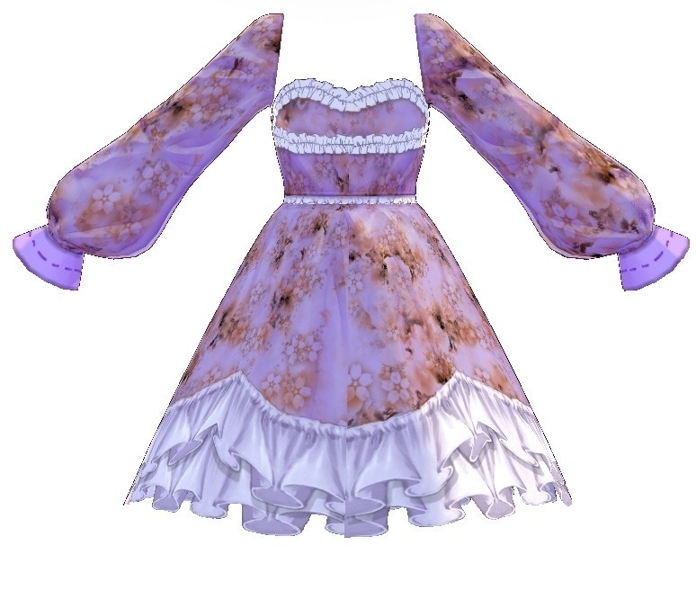【無料】Flower Dress【テクスチャ】