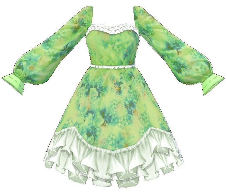 【無料】Flower Dress【テクスチャ】