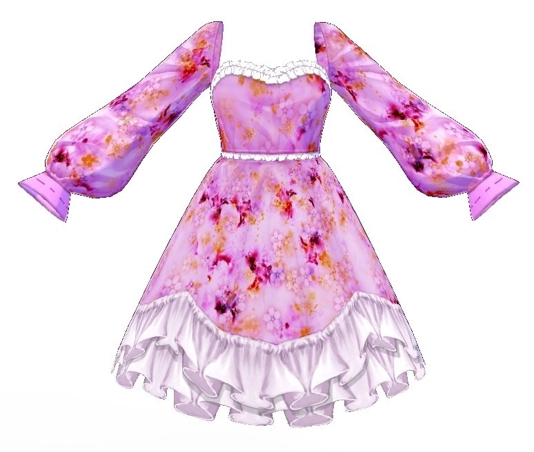 【無料】Flower Dress【テクスチャ】