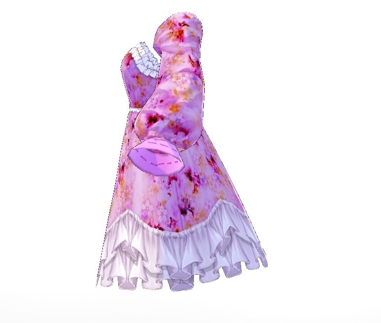 【無料】Flower Dress【テクスチャ】