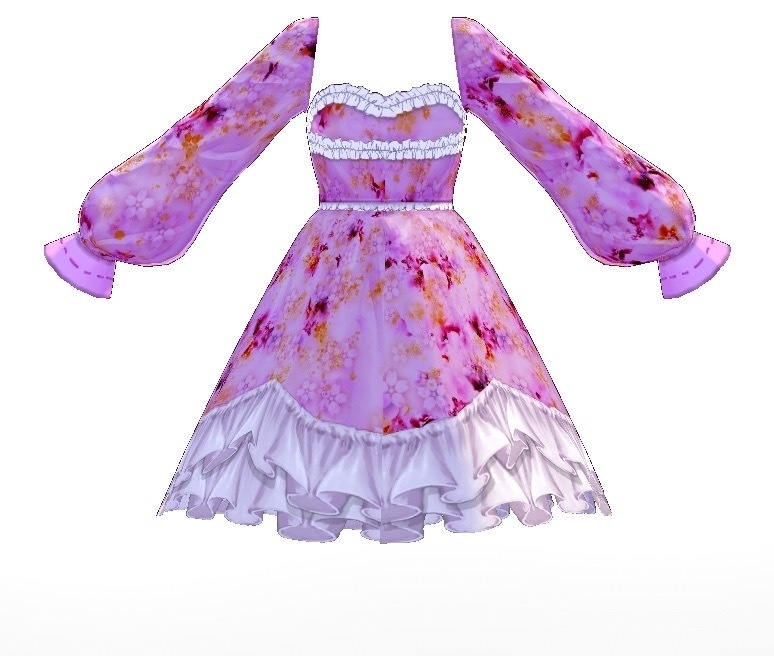 【無料】Flower Dress【テクスチャ】