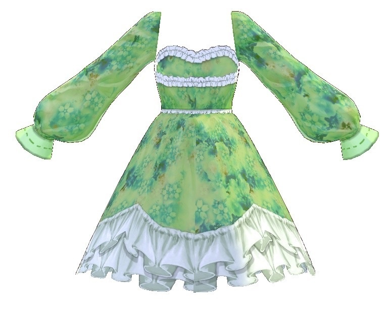 【無料】Flower Dress【テクスチャ】