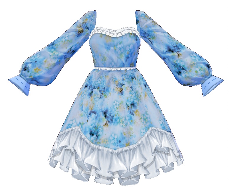 【無料】Flower Dress【テクスチャ】