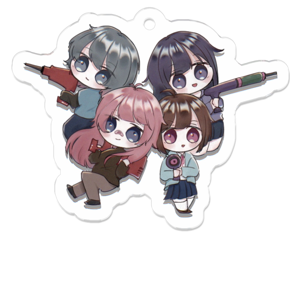 だくかる×スプラなアクリルキーホルダー
