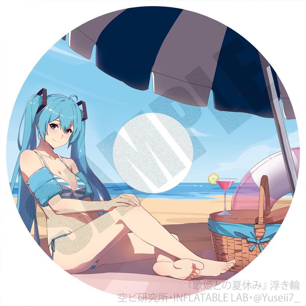 『歌姫との夏休み』120cm スーパーサイズデザイン浮き輪