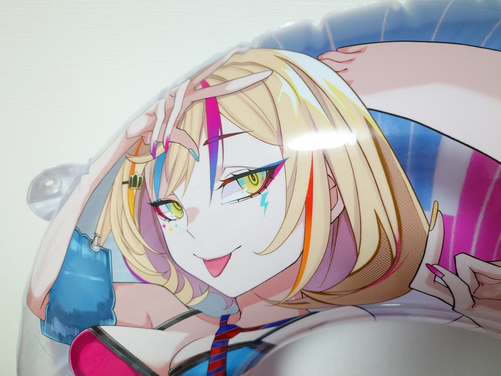 『音ゲーマーの姉妹』120cm スーパーサイズデザイン浮き輪 / 120cm Super-Size Design Swimming Ring «Rhythm Gamer Sisters»