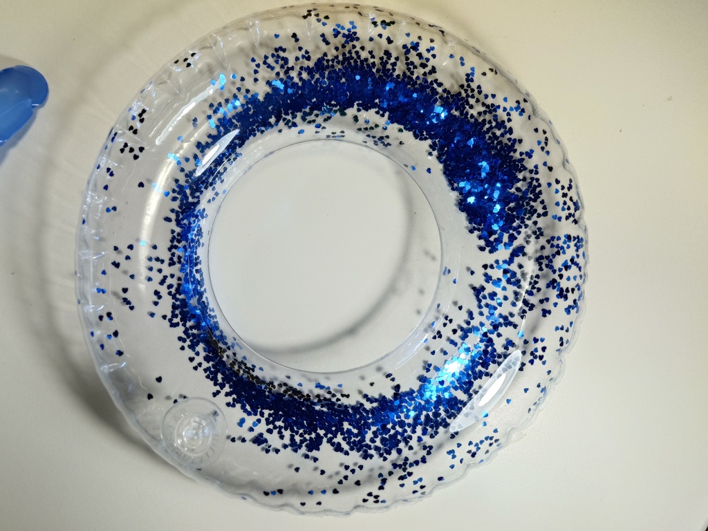 【ドール用】キラキラグリッター 1:3スケール ミニチュア浮き輪 / 1:3 Scale Miniature Shiny Glitter Swimming Ring