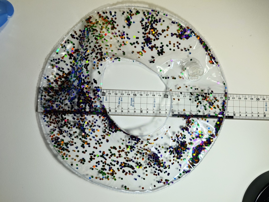 【ドール用】キラキラグリッター 1:3スケール ミニチュア浮き輪 / 1:3 Scale Miniature Shiny Glitter Swimming Ring