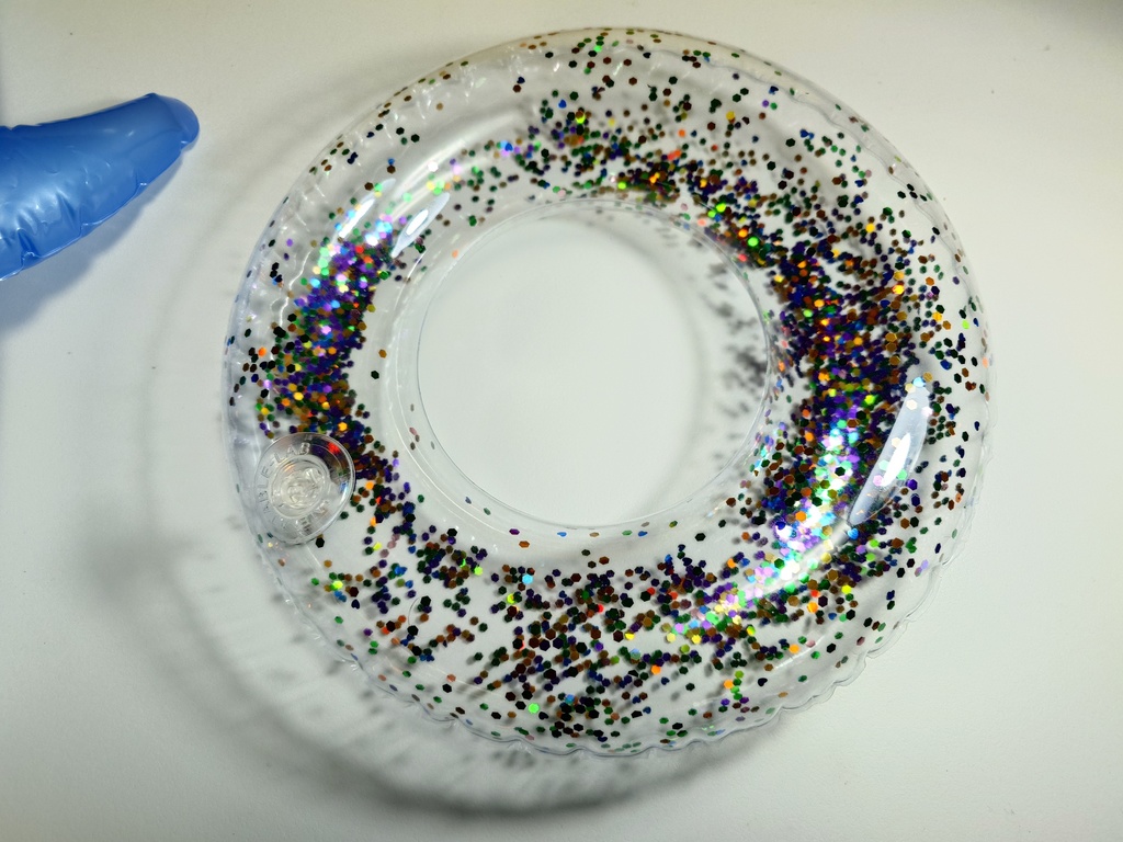 【ドール用】キラキラグリッター 1:3スケール ミニチュア浮き輪 / 1:3 Scale Miniature Shiny Glitter Swimming Ring