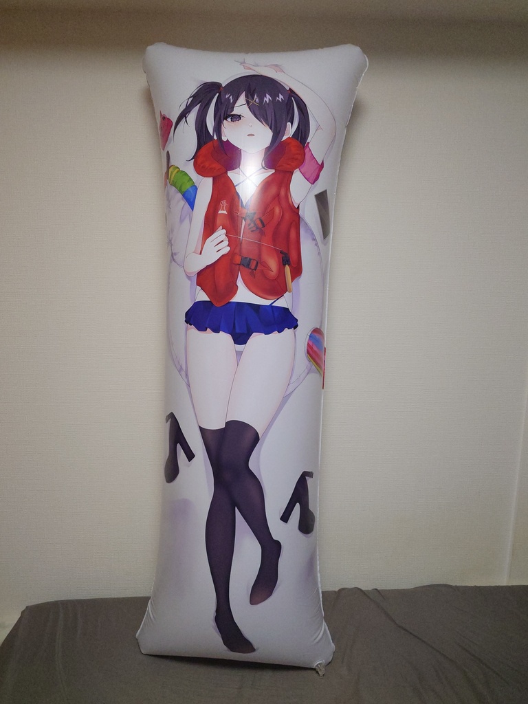 【160x60cm 空ビ抱き枕】超てんちゃん・あめちゃん/Kangel + Ame-chan Inflatable Dakimakura
