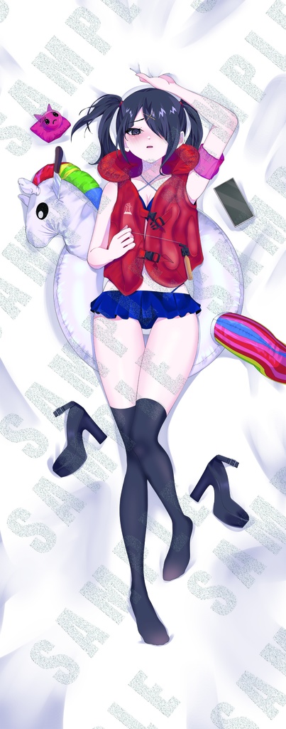 【160x60cm 空ビ抱き枕】超てんちゃん・あめちゃん/Kangel + Ame-chan Inflatable Dakimakura