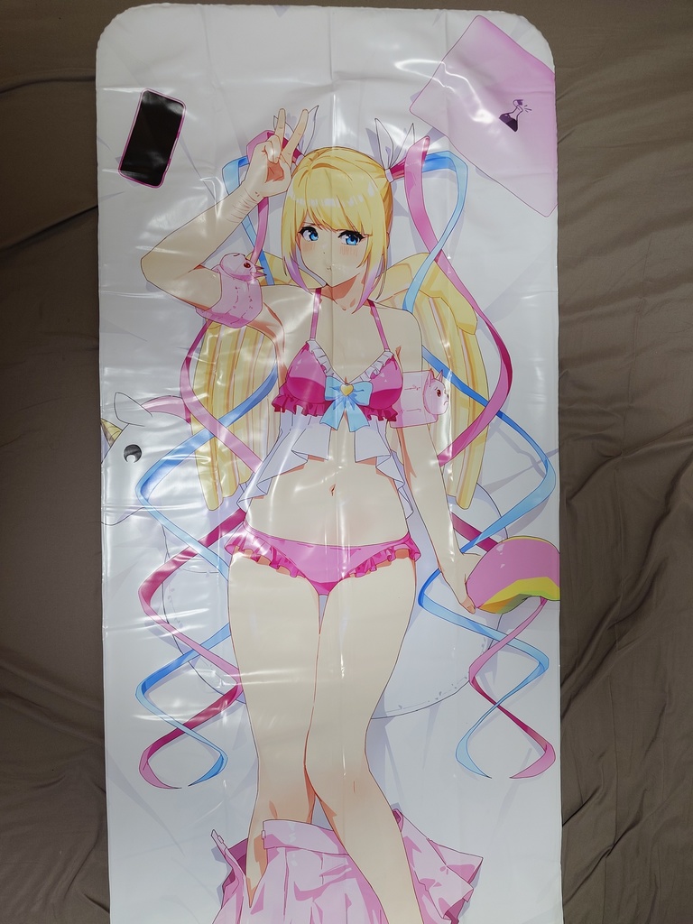 【160x60cm 空ビ抱き枕】超てんちゃん・あめちゃん/Kangel + Ame-chan Inflatable Dakimakura