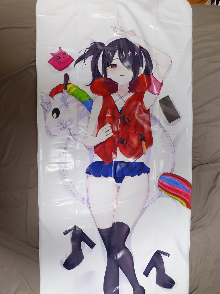 【160x60cm 空ビ抱き枕】超てんちゃん・あめちゃん/Kangel + Ame-chan Inflatable Dakimakura