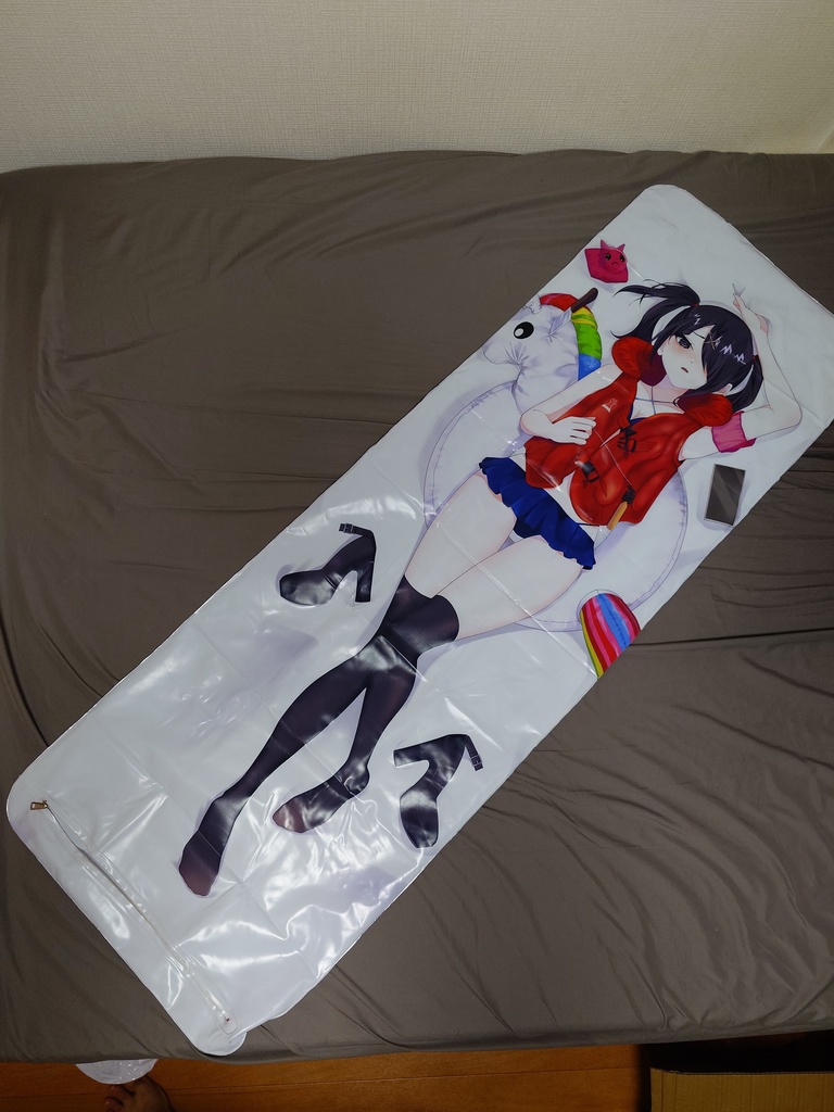 【謎・ビニール抱き枕カバー】超てんちゃん・あめちゃん/Kangel + Ame-chan PVC Dakimakura Cover