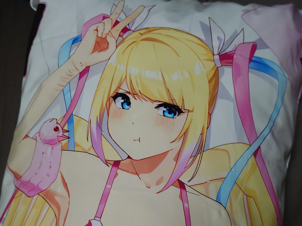 【謎・ビニール抱き枕カバー】超てんちゃん・あめちゃん／Kangel + Ame-chan PVC Dakimakura Cover