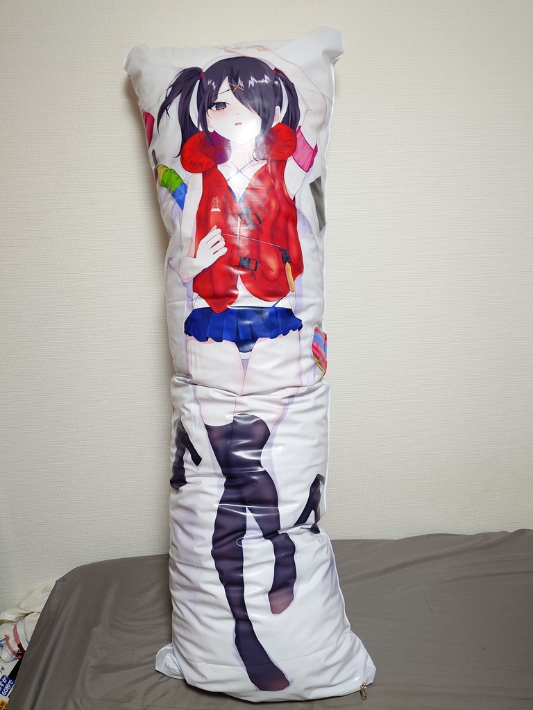 【謎・ビニール抱き枕カバー】超てんちゃん・あめちゃん/Kangel + Ame-chan PVC Dakimakura Cover