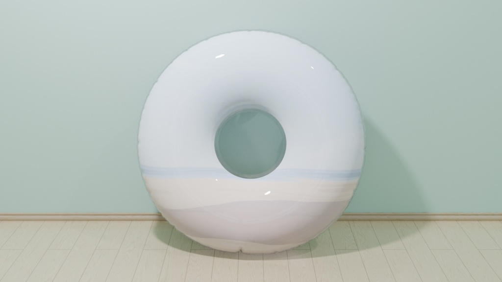 【予約頒布】【サイズアップ!】『歌姫との夏休み』150cm スーパーサイズデザイン浮き輪/【Preorder】Bigger Size! "Beach Vacation with Diva" 150cm Design Swimming Ring