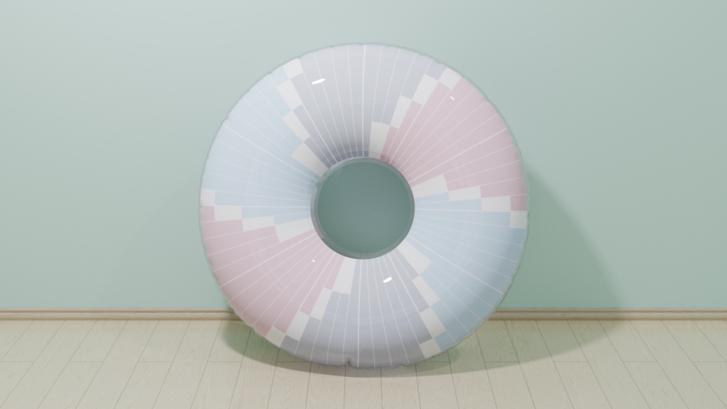 【予約頒布】【サイズアップ!】『音ゲーマーの姉妹』150cm メガサイズデザイン浮き輪/【Preorder】Bigger Size! Design Swimming Ring «Rhythm Gamer Sisters»