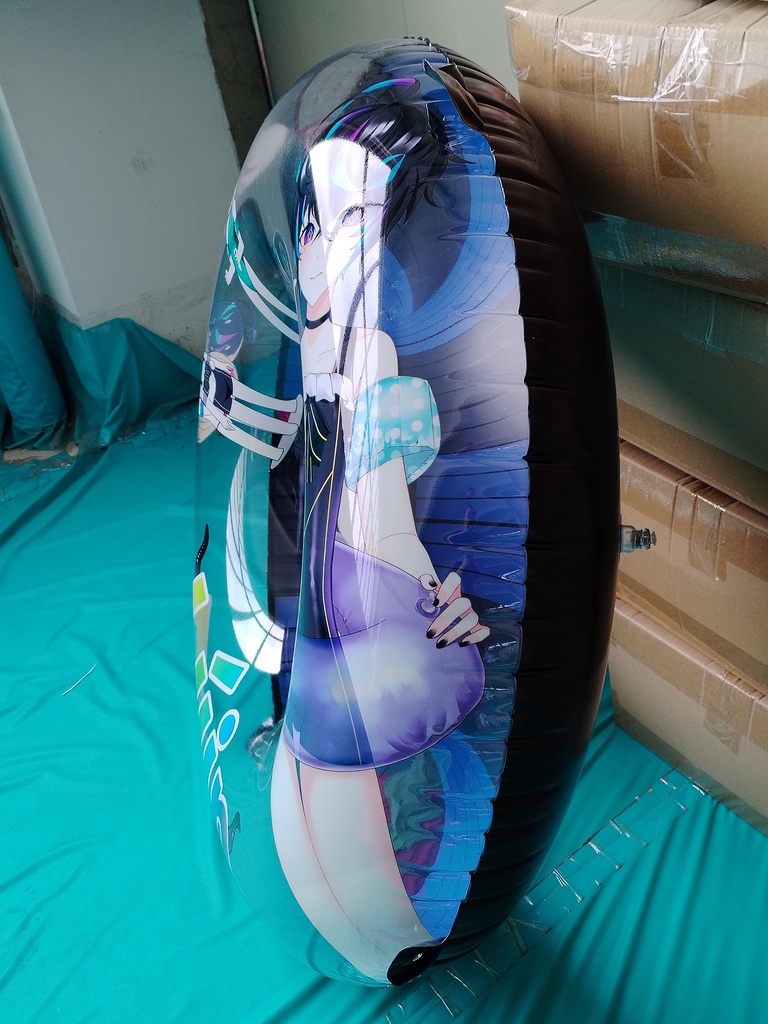 【予約頒布】『音ゲーマーの夏休み〜裏〜』120cm メガサイズデザイン浮き輪/【Preorder】120cm Design Swimming Ring «Rhythm Gamers' Beach Vacation ~Side B~»