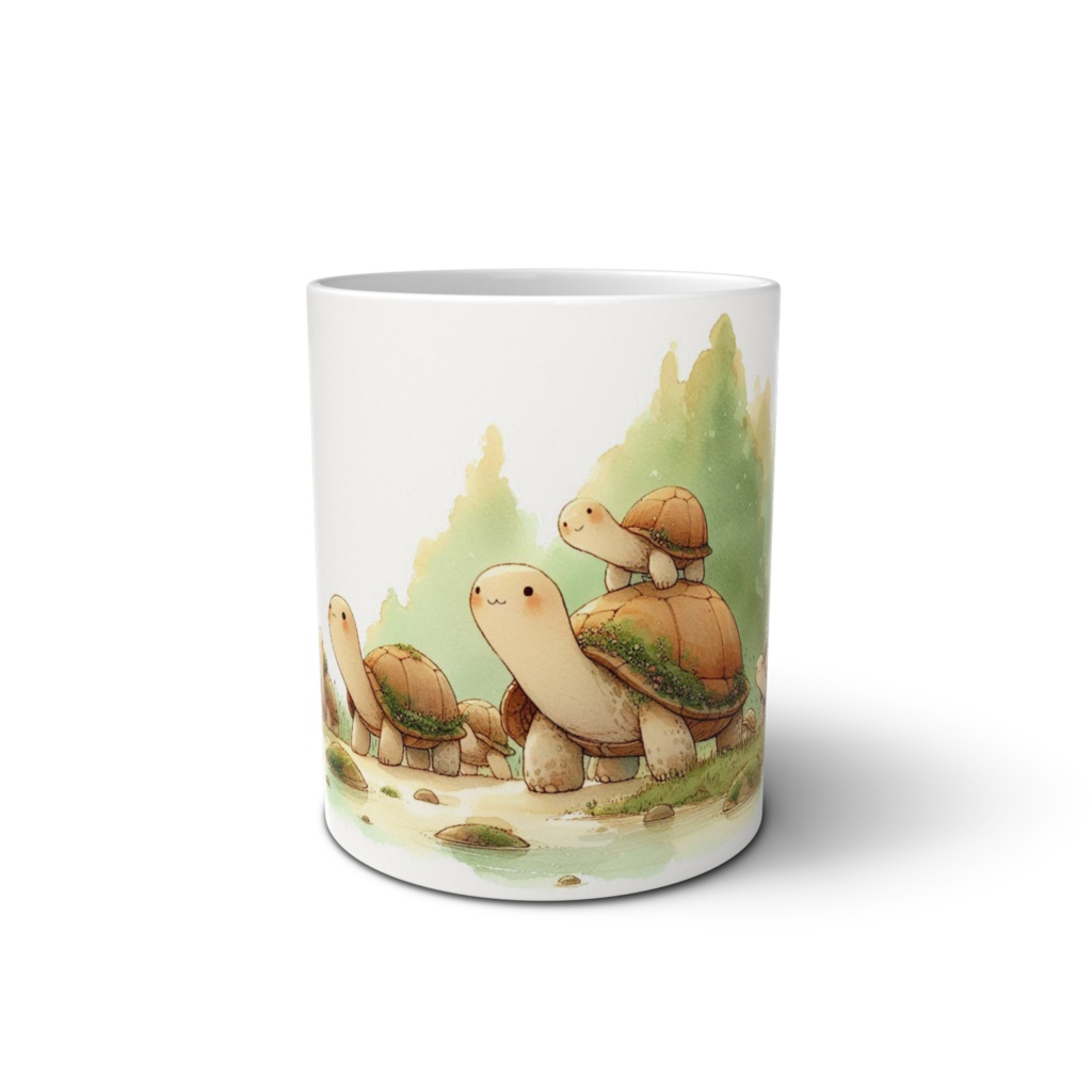 お散歩カメさんマグカップ