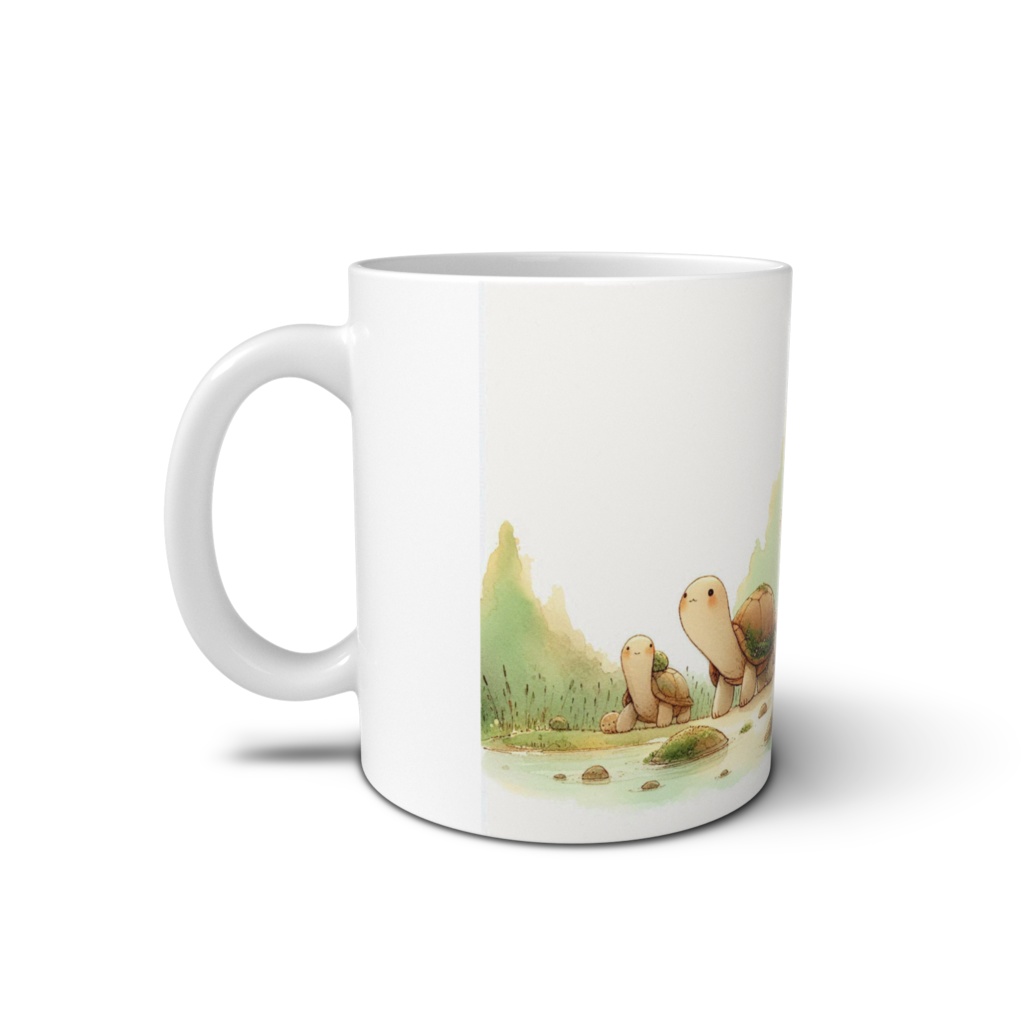 お散歩カメさんマグカップ