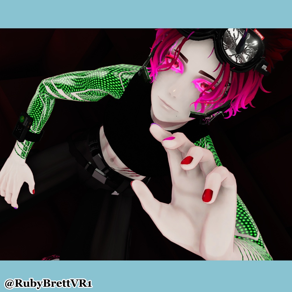 【珍飯亭共通素体】サイバー風タトゥーテクスチャ Blackout Tattoo Texture