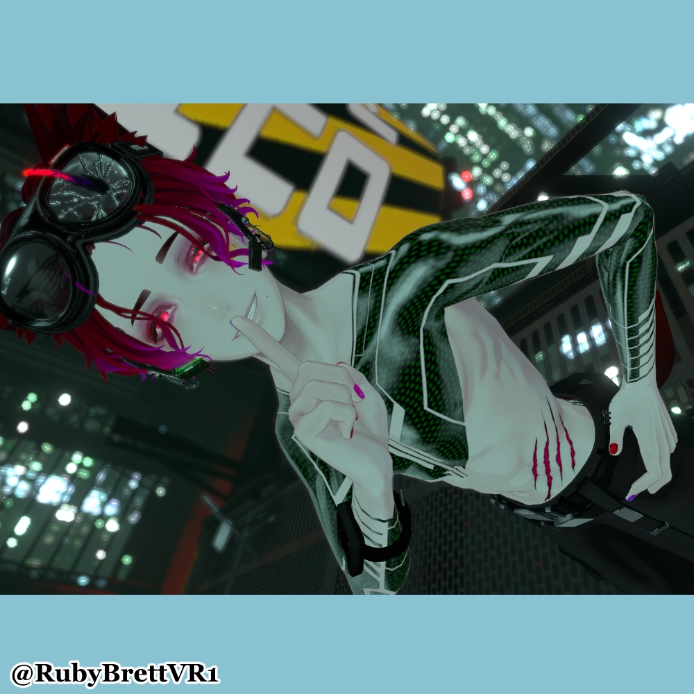 【珍飯亭共通素体】サイバー風タトゥーテクスチャ Blackout Tattoo Texture