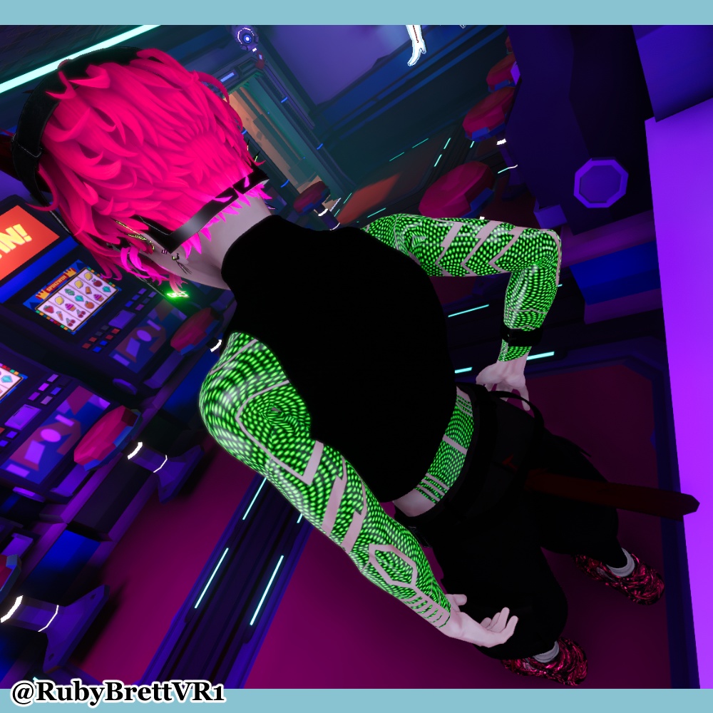 【珍飯亭共通素体】サイバー風タトゥーテクスチャ Blackout Tattoo Texture