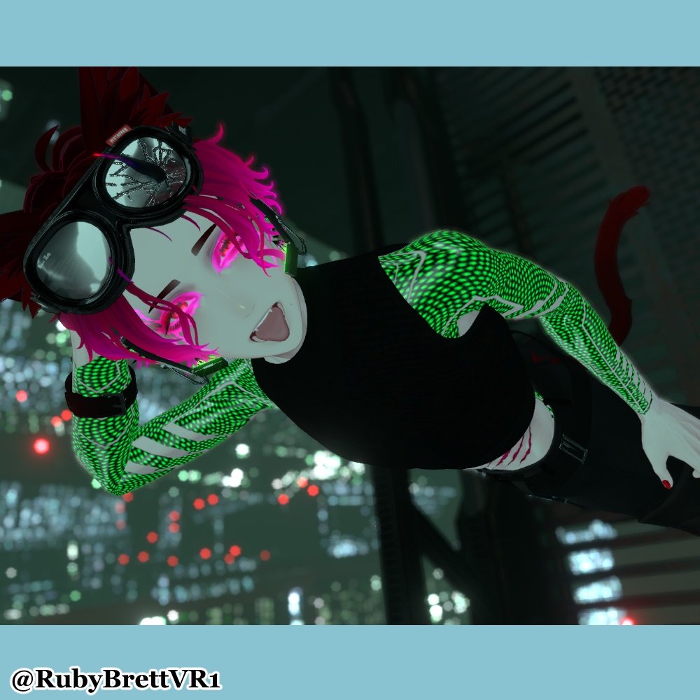 【珍飯亭共通素体】サイバー風タトゥーテクスチャ Blackout Tattoo Texture