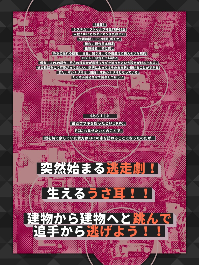 クトゥルフ神話TRPG非公式シナリオ「ぱるうさ」