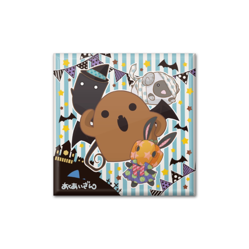ハロウィン缶バッジ(3バージョン)