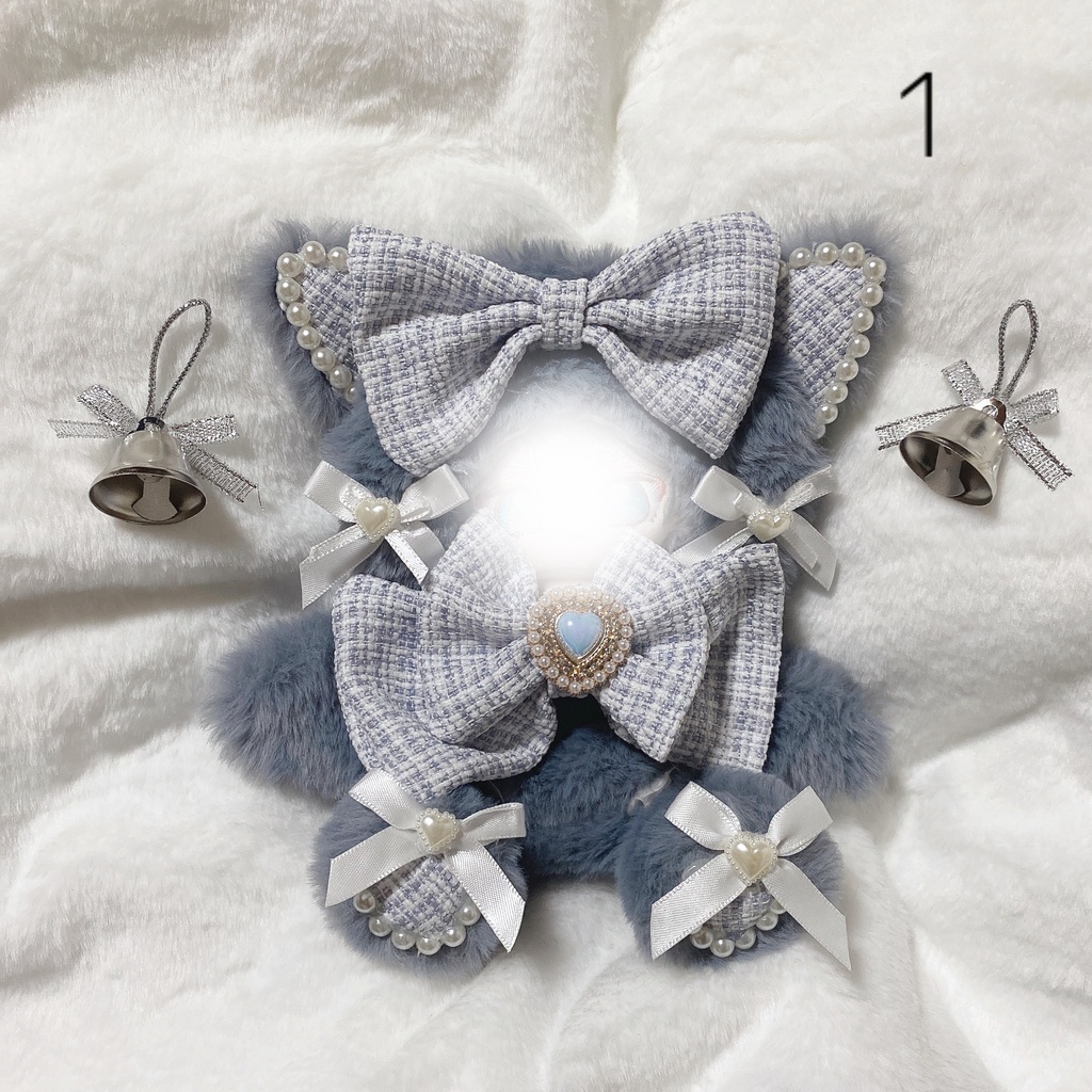 【10~13cmぬい服】𝑆𝑛𝑜𝑤𝑦 𝑇𝑤𝑒𝑒𝑑 𝐶𝑎𝑡