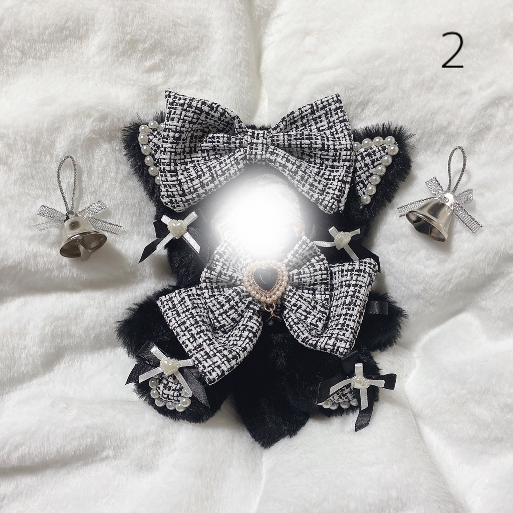 【10~13cmぬい服】𝑆𝑛𝑜𝑤𝑦 𝑇𝑤𝑒𝑒𝑑 𝐶𝑎𝑡