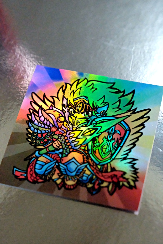 新聖騎士ギリウス ランダム箔押し+台紙セット 当たり枠有り