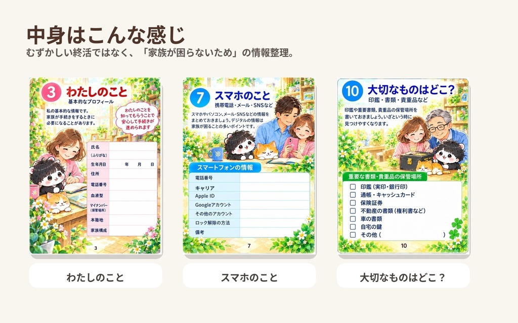 まだ終活は早いと思う人の『もしものファイル』