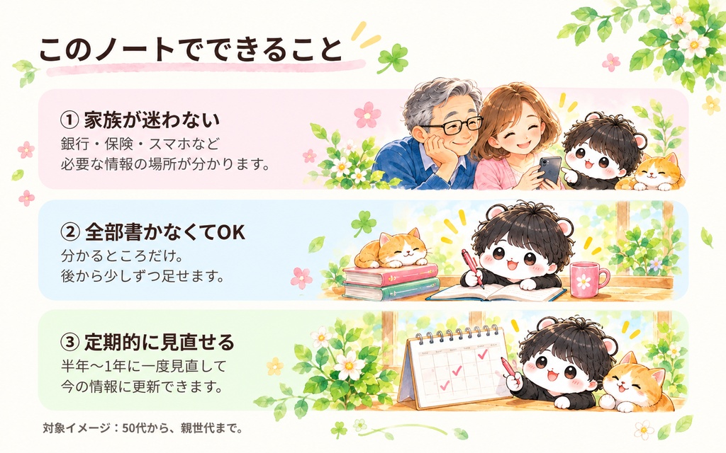 まだ終活は早いと思う人の『もしものファイル』
