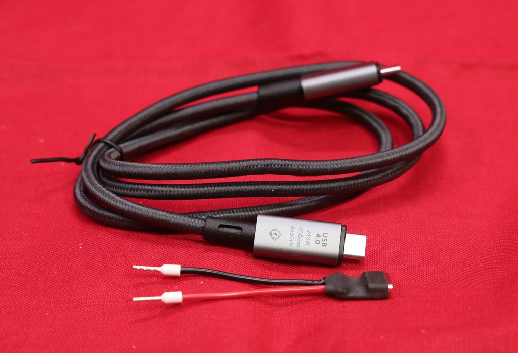 安定化電源SK120用USB PD3 1 28V アダプター USB4 1m 240W ケーブル セット