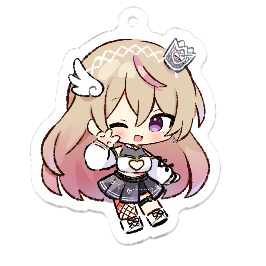 彩音ぽっぷ デビュー記念 ちびキャラ アクリルキーホルダー