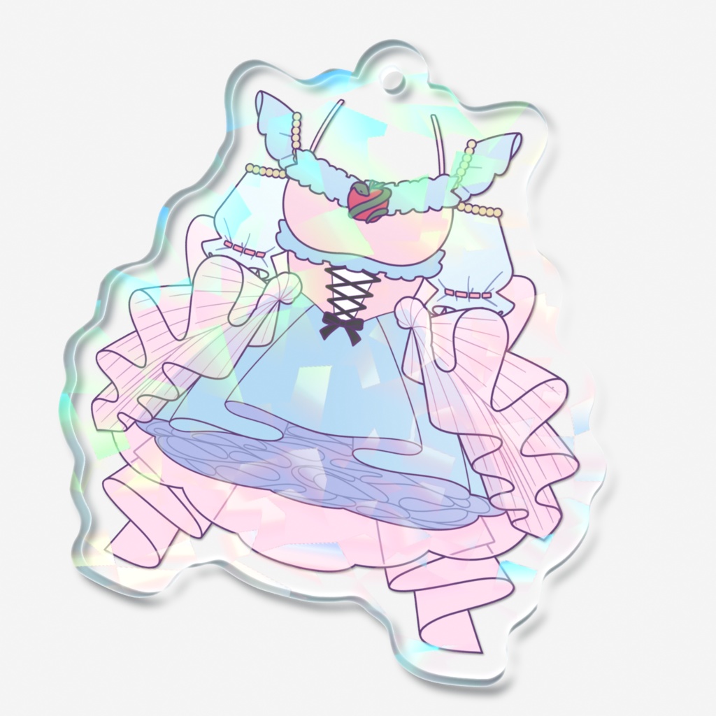 藍天うぇるアイドル衣装アクキー