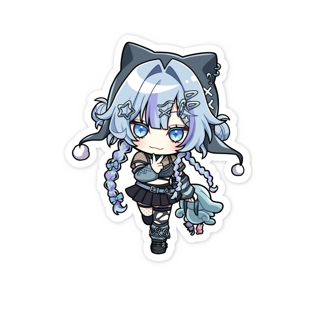 藍天うぇるミニキャラステッカー