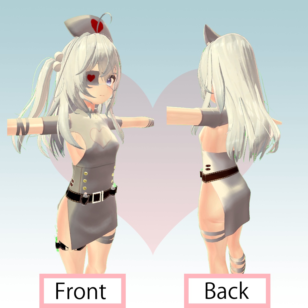 【狐雪/ティコ用】ナース服 ver2追加