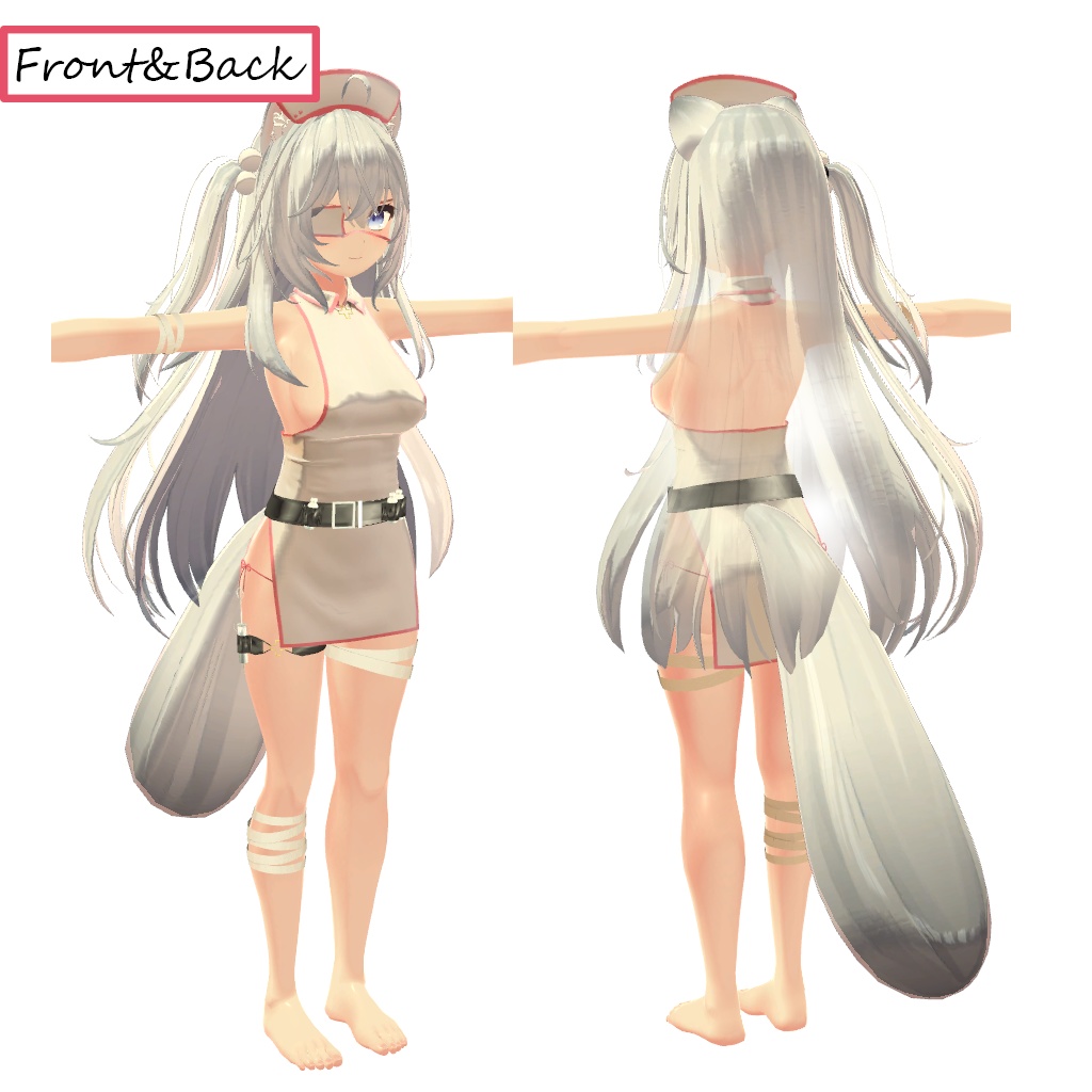 【狐雪/ティコ用】ナース服 ver2追加