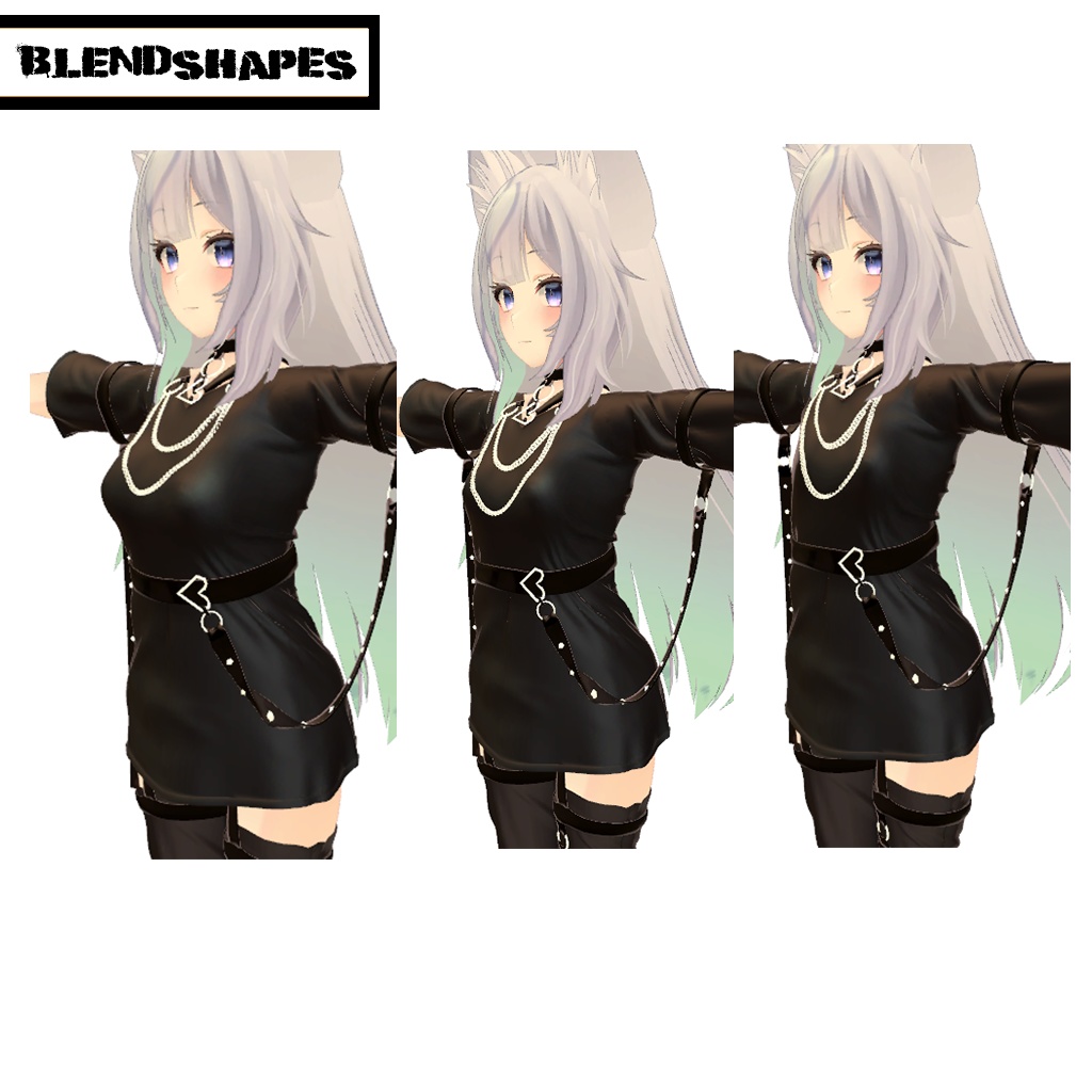 【ウルフェリア用】普段着(Punk)