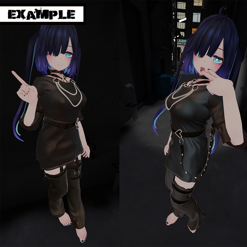 【ぐれーず(Glaze)用】普段着(punk)