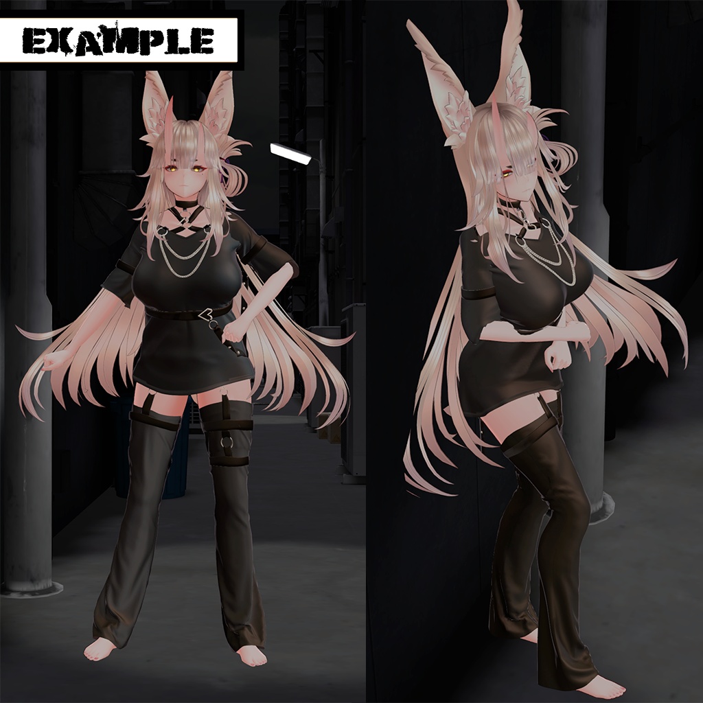 【天狐ノ鬼姫用】普段着(Punk)