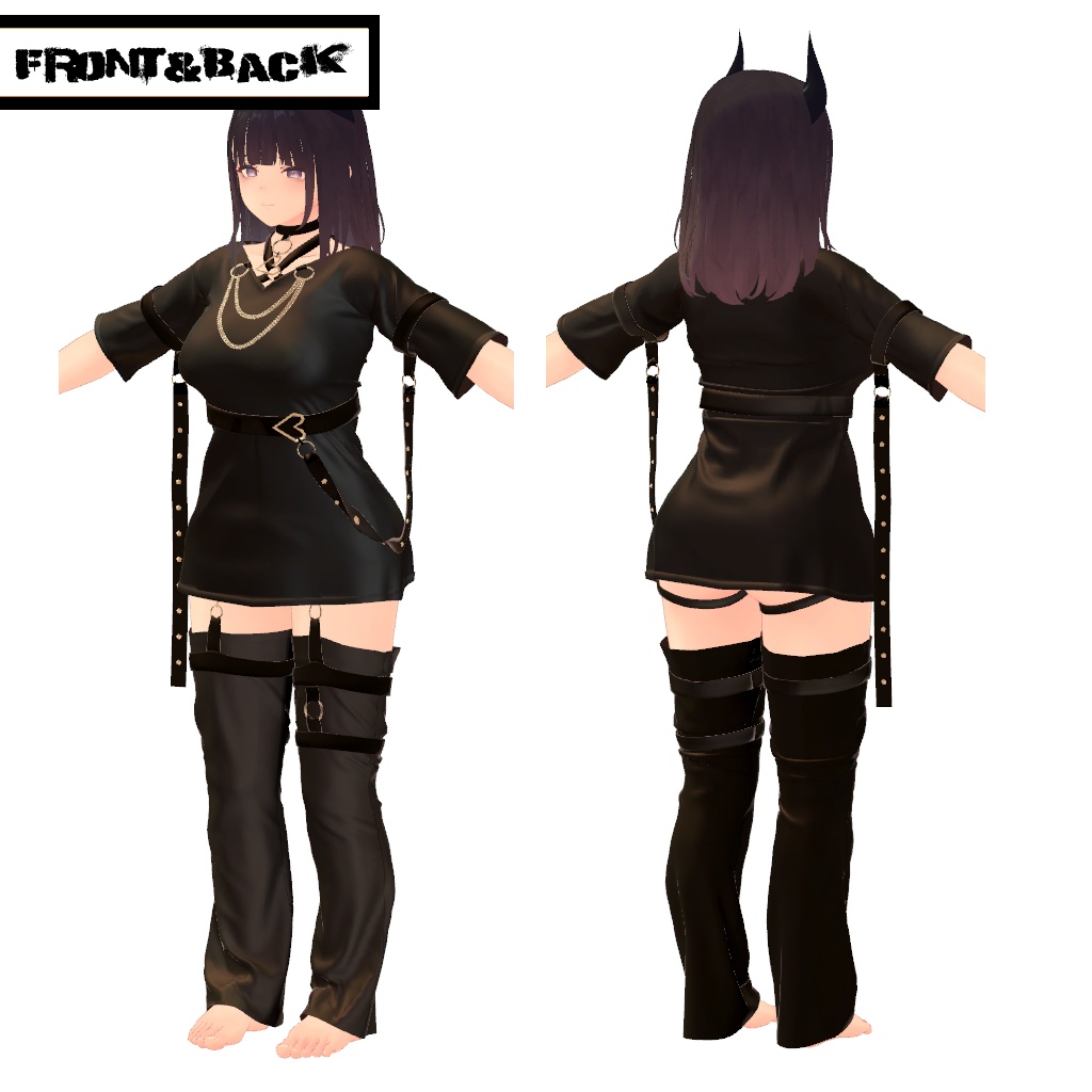 【くろなつ用】普段着(Punk) v1.2