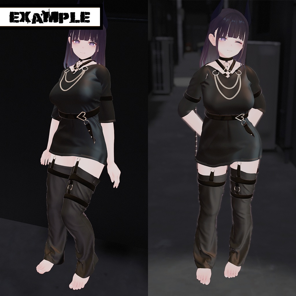 【くろなつ用】普段着(Punk) v1.2