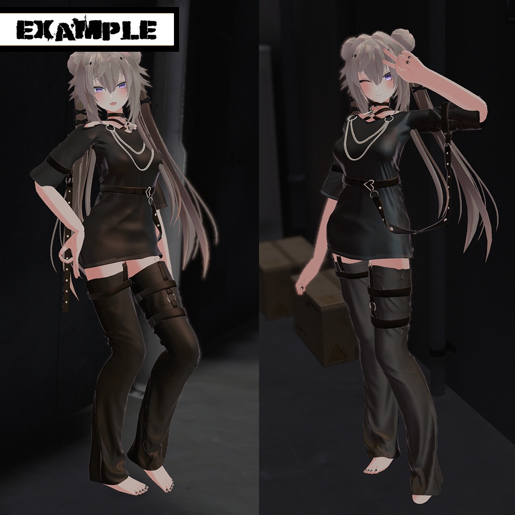 【リンフェイ用】普段着(Punk)