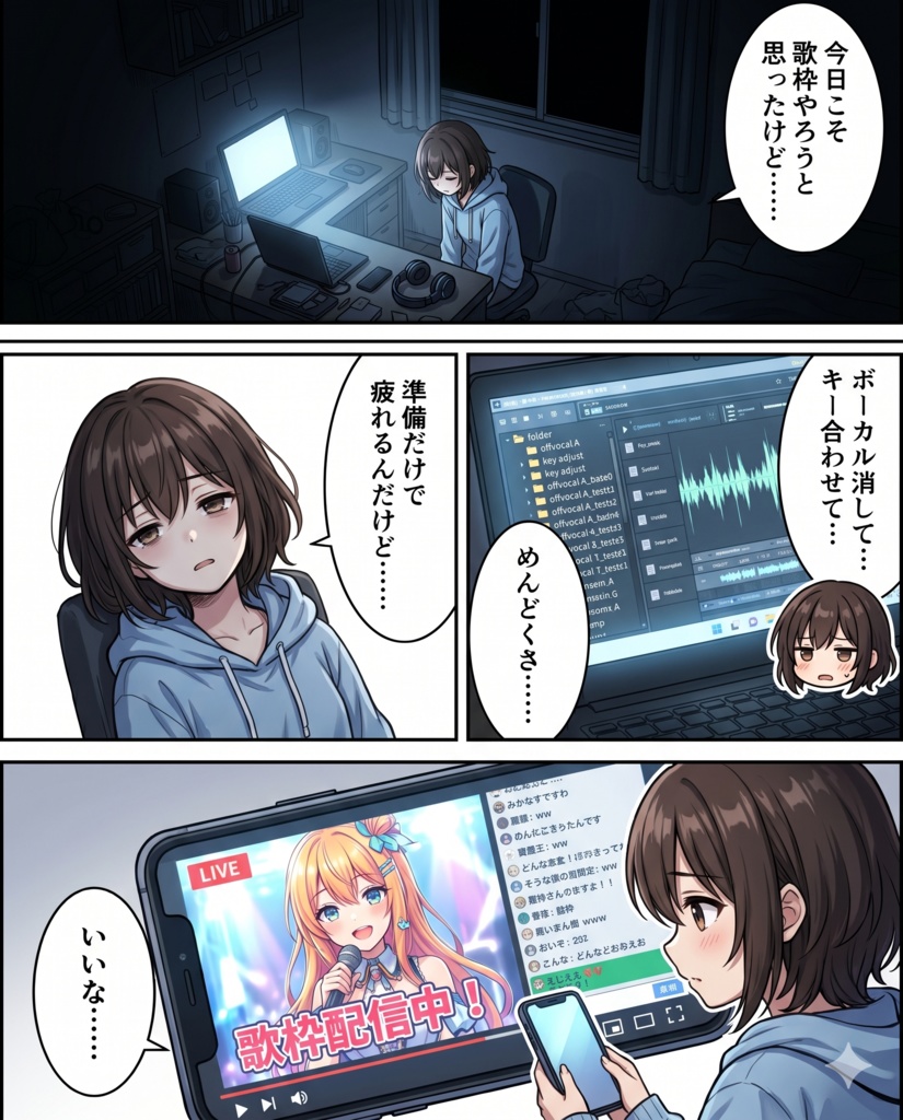 「Vtuber歌枠ブースター」「歌声チューナー」(無料版)